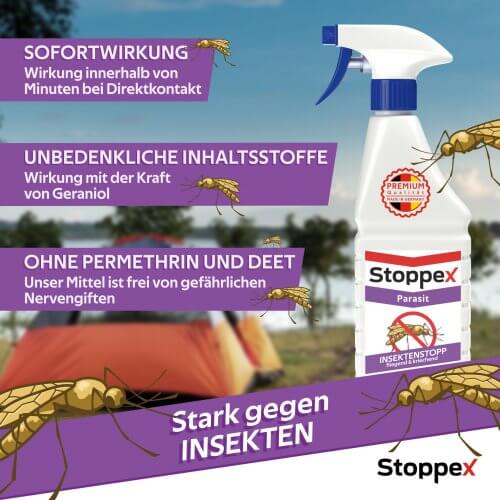 Insektenspray mit Geraniol, 500ml